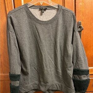 Jessica Simpson Women's Molly Faux Fur Trim Long Sleeve Size Large​​